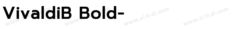VivaldiB Bold字体转换